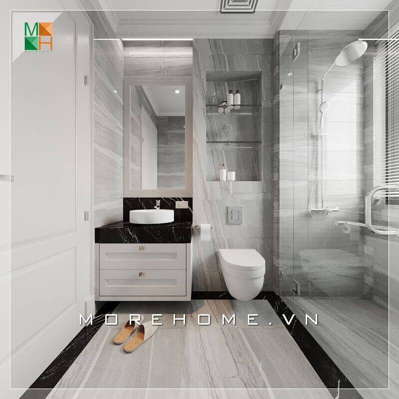 # 18 Mẫu thiết kế phòng tắm căn hộ đẹp, độc đáo | kiến trúc sư MoreHome